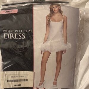 Leg Avenue White Mini Petticoat Dress